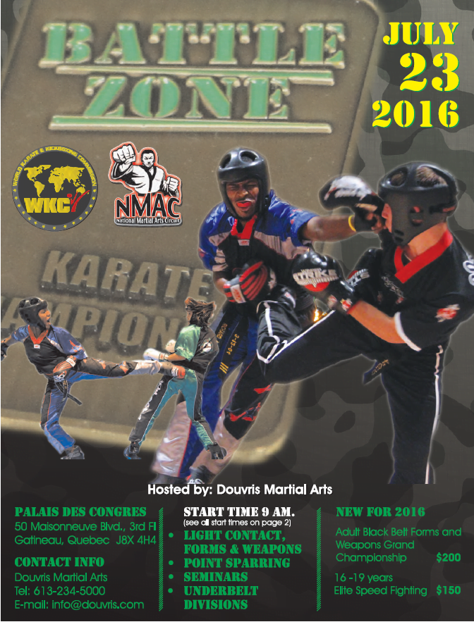 Battle Zone hosted by Douvris Martial Arts 2016